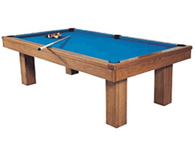 <b>ESTRUCTURA: </b>Metálica.<br /><b>PATAS: </b>Cuatro (2.20x1.10). Madera. Rectas. Con niveladores.<br /><b>PRESENTACIÓN: </b>Barnizado. Color: caoba-natural.<br /><b>PIZARRAS: </b>3 piezas de 30 mm. Bastidor madera.<br /><b>GOMA BANDA: </b>Artemis Int