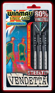 <b>Cuerpo:   80 % TUNGSTENO<br />Flechas:  REVOLVING/RE-GROOVED<br />Aletas:    EMBOSSED/TOMAHAWK STANDARD<br />CON ESTUCHE<br /></b> 