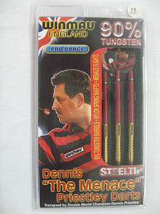 <b>Cuerpo:   90 % TUNGSTENO<br />Flechas:  NYLON SPRING<br />Aletas:    MENACE<br />CON ESTUCHE<br /></b> 