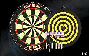 <b>REVERSIBLE<br />Punta:  METÀL·LICA<br />Equip:   2 JOCS DARDS LLAUTÓ<br /></b>