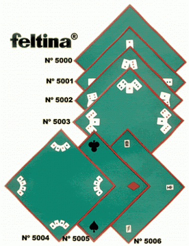 <p><b><u>Tapet feltina verda amb rivet vermell<br /></u>Models: LLIS<br /> UNA CARTA<br /> QUATRE CARTES<br /> SIGNES<br /> ESPANYOLA<br />Mides: 90/100/120/140 cm<br /><br /><u>Feltina verda